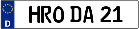 Trailer License Plate